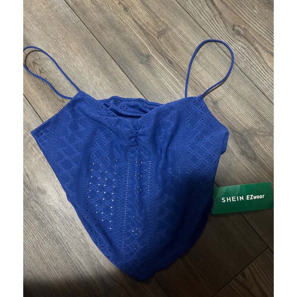 SHEIN Royal Blue Lace Camisole